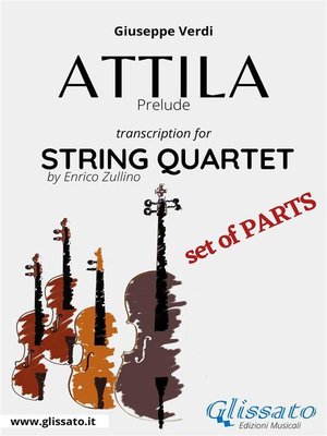 cover image of Attila (prelude) String quartet set of parts